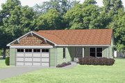 Ranch Style House Plan - 3 Beds 2 Baths 1176 Sq/Ft Plan #116-161 