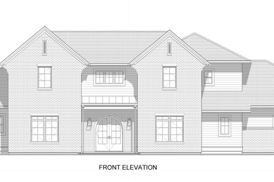 Exterior - Front Elevation 7 for Traditional House Plan #1069-35 - 4 bed, 4.5 bath