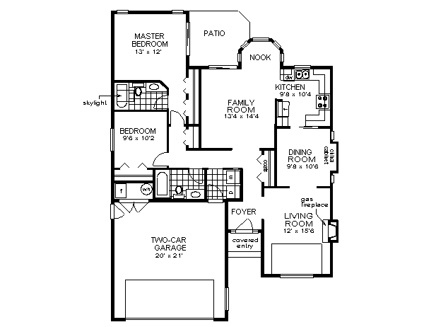 House Plan Design - Ranch Floor Plan - Main Floor Plan #18-137