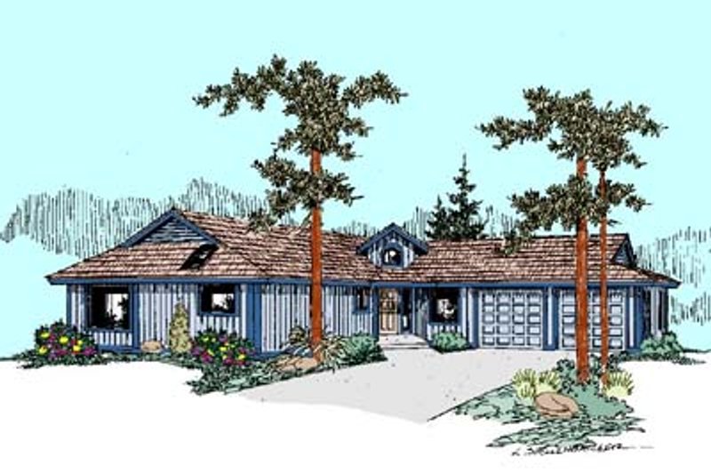 House Design - Ranch Exterior - Front Elevation Plan #60-456