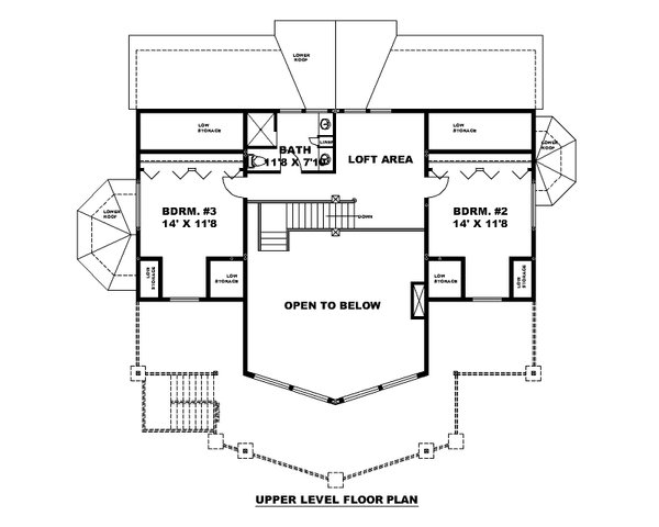 Dream House Plan - Craftsman Floor Plan - Upper Floor Plan #117-1015