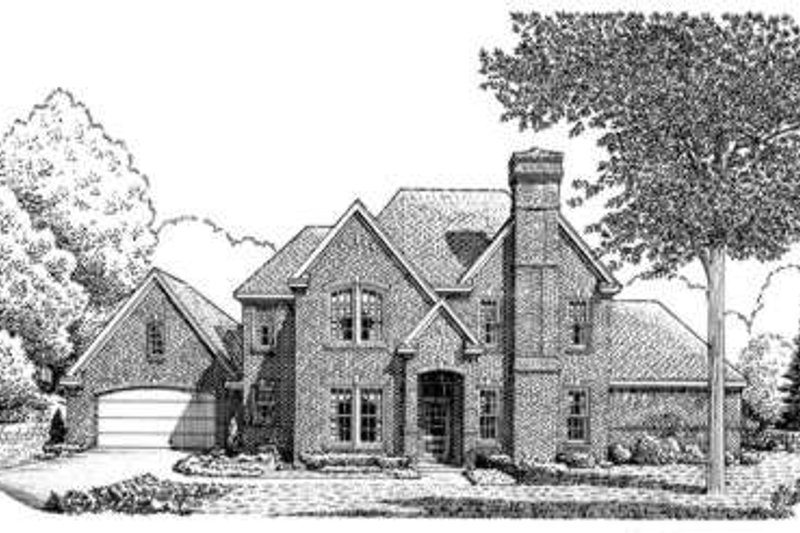 Architectural House Design - European Exterior - Front Elevation Plan #410-384