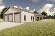 Barndominium Style House Plan - 4 Beds 3.5 Baths 2548 Sq/Ft Plan #1107-47 Exterior 