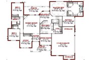 Traditional Style House Plan - 4 Beds 2.5 Baths 2582 Sq/Ft Plan #63-197 