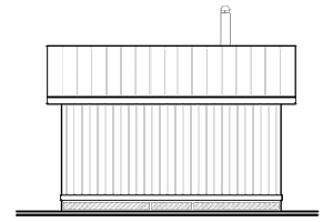 Exterior - Rear Elevation for Cottage House Plan #23-2289 - 1 bed, 1 bath