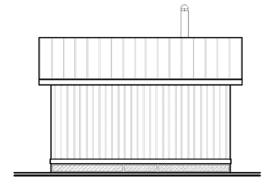 Exterior - Rear Elevation for Cottage House Plan #23-2289 - 1 bed, 1 bath