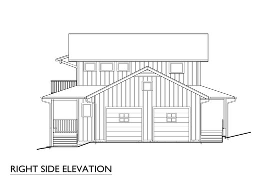 Exterior - Other Elevation 1 for Farmhouse House Plan #890-7 - 2 bed, 2 bath