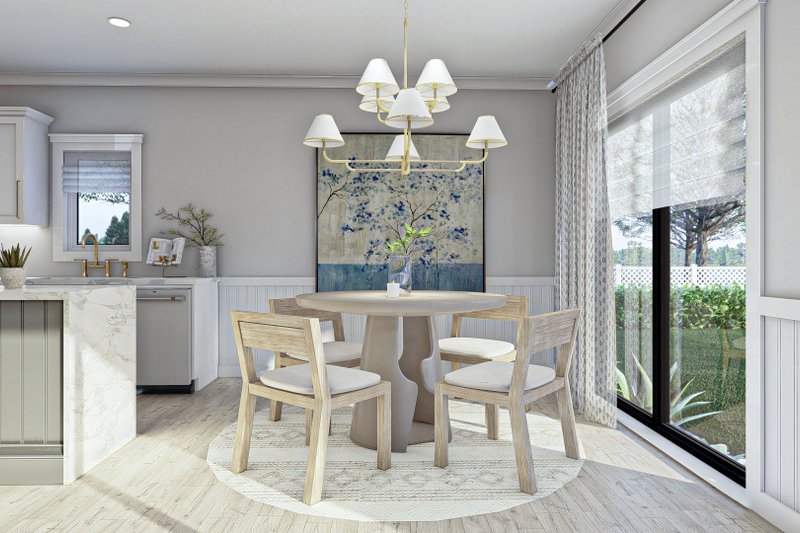 Architectural House Design - Interior - Dining Room for European House Plan #455-177 - 3 bed, 2.5 bath