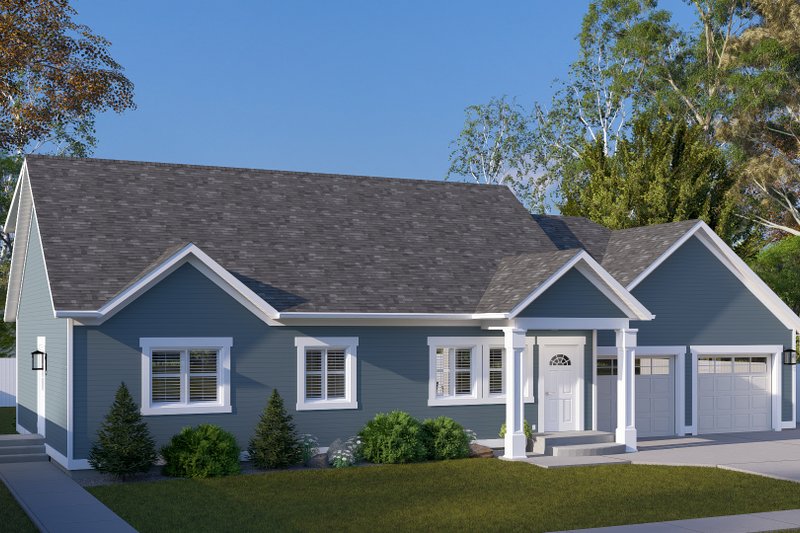 Architectural House Design - Exterior - Front Elevation 5 for Craftsman House Plan #1060-461 - 3 bed, 3 bath