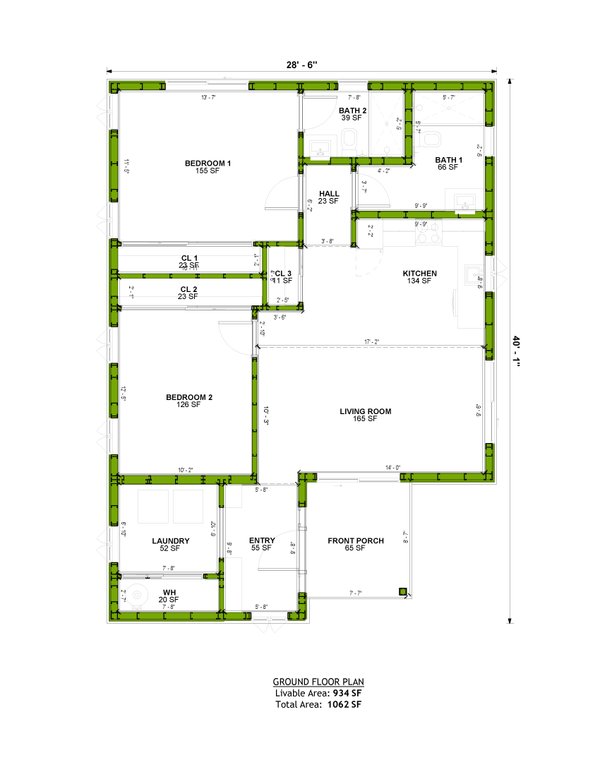 Contemporary Floor Plan - Main Floor Plan #1106-184