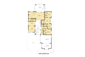 Floor Plan - Main Floor for Modern House Plan #1066-266 - 7 bed, 6.5 bath