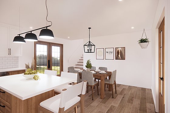 Interior - Dining Room 1 for Country House Plan #23-2463 - 3 bed, 2 bath