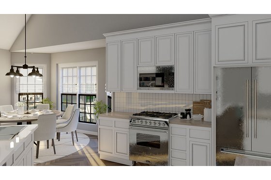Interior - Kitchen for Country House Plan #17-176 - 3 bed, 2.5 bath