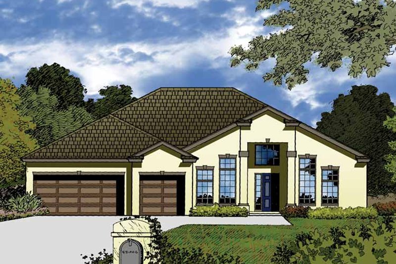 Architectural House Design - Contemporary Exterior - Front Elevation Plan #1015-48