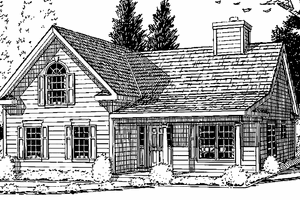 House Plan Design - Country Exterior - Front Elevation Plan #1029-45