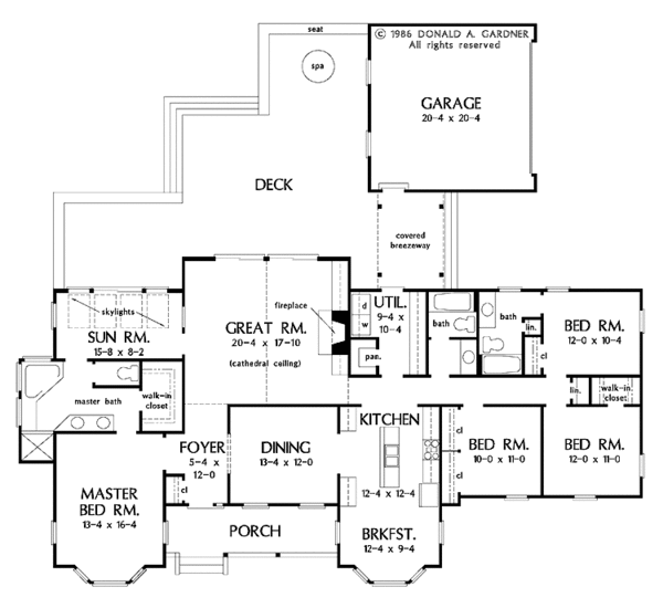 Dream House Plan - Country Floor Plan - Main Floor Plan #929-79