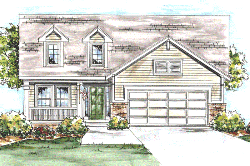 House Design - Traditional Exterior - Front Elevation Plan #20-1613