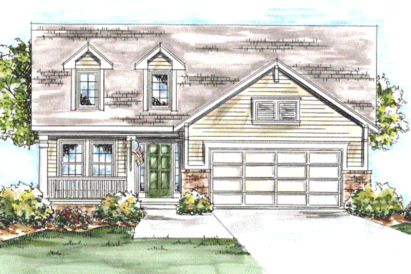 Dream House Plan - Traditional Exterior - Front Elevation Plan #20-1613