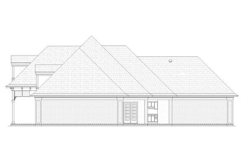 Dream House Plan - Right View - 1400 square foot European home