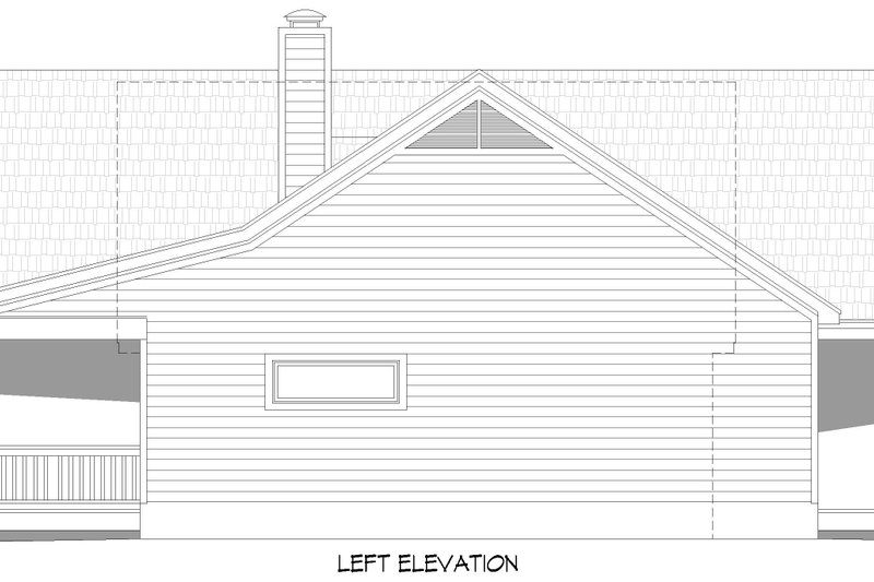Architectural House Design - Exterior - Other Elevation for Country House Plan #932-1199 - 2 bed, 2 bath