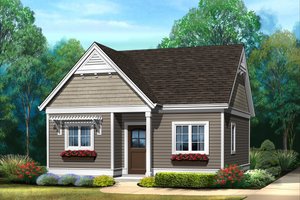 Cottage Exterior - Front Elevation Plan #22-606