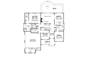 Floor Plan - Main Floor for Country House Plan #929-148 - 4 bed, 3 bath