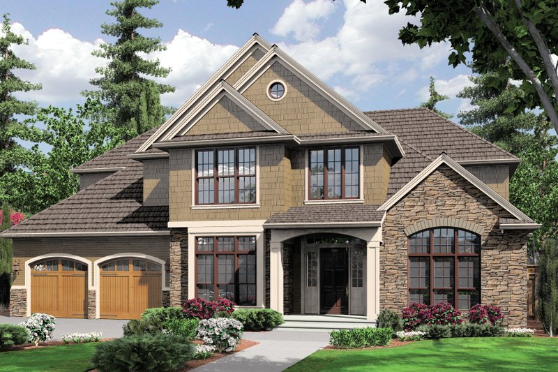 Craftsman Style House Plan - 5 Beds 3.5 Baths 4026 Sq/Ft Plan #48-612