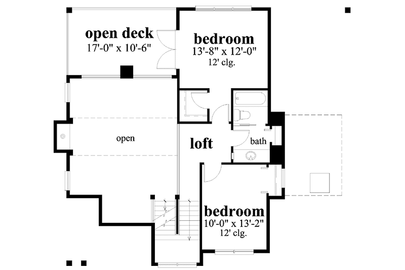 Home Plan - Floor Plan - Upper Floor for Traditional House Plan #930-157 - 3 bed, 2 bath