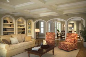 Interior - Family Room for Country House Plan #938-6 - 4 bed, 3.5 bath