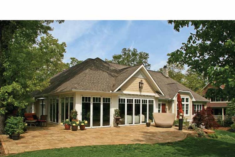 House Blueprint - Exterior - Rear Elevation 2 for Craftsman House Plan #928-223 - 4 bed, 3.5 bath