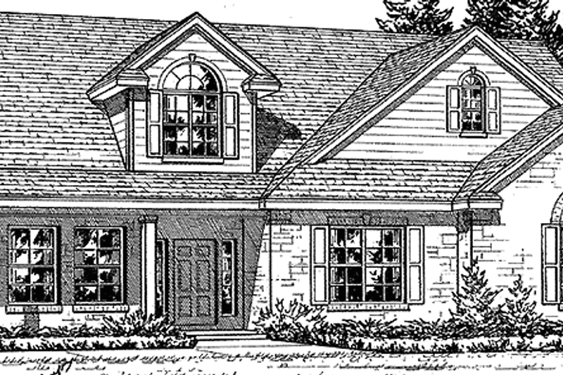 House Blueprint - Country Exterior - Front Elevation Plan #472-243