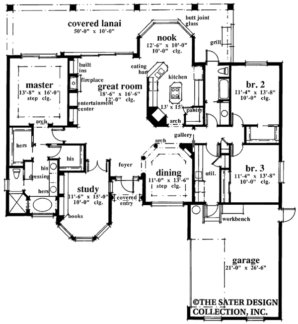 Home Plan - Ranch Floor Plan - Main Floor Plan #930-95