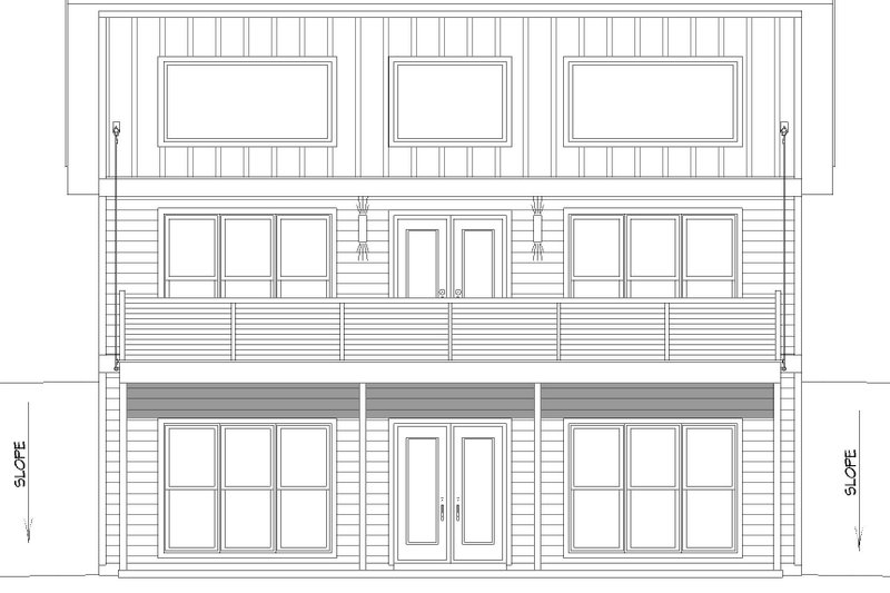 Home Plan - Exterior - Other Elevation 3 for Southern House Plan #932-888 - 2 bed, 2 bath