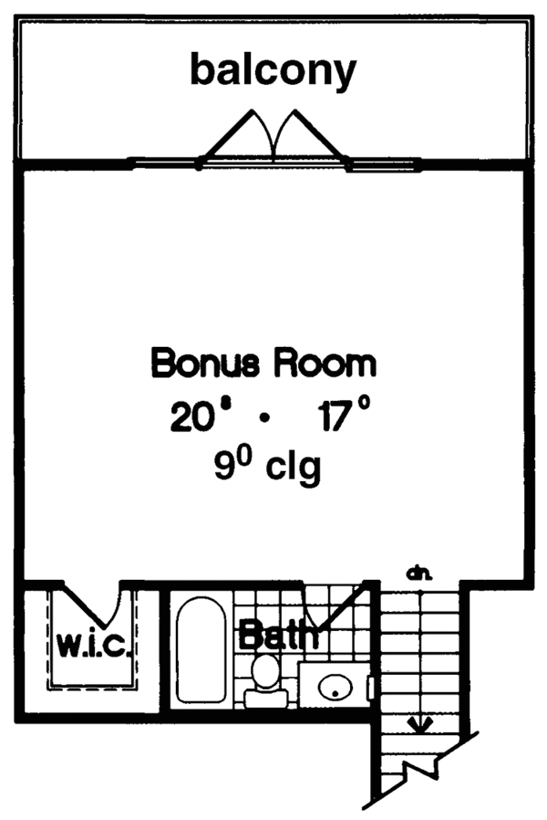 Home Plan - Country Floor Plan - Upper Floor Plan #417-757