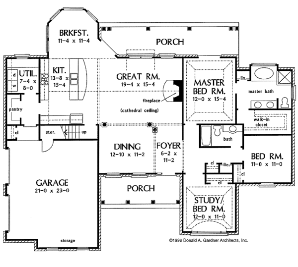 House Design - Country Floor Plan - Main Floor Plan #929-259