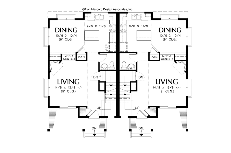 Architectural House Design - Floor Plan - Main Floor for Country House Plan #48-825 - 6 bed, 4 bath