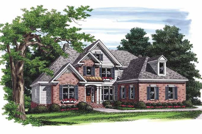 Architectural House Design - Traditional Exterior - Front Elevation Plan #927-673