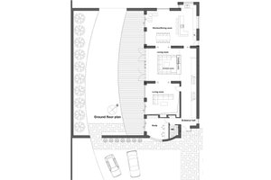 Floor Plan - Main Floor for Contemporary House Plan #520-3 - 4 bed, 4 bath