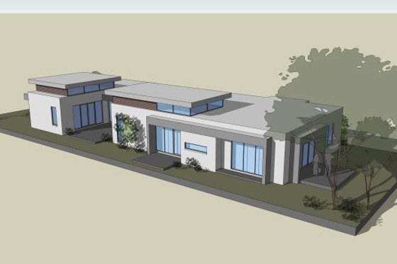 Exterior - Other Elevation 2 for Modern House Plan #496-23 - 4 bed, 2.5 bath