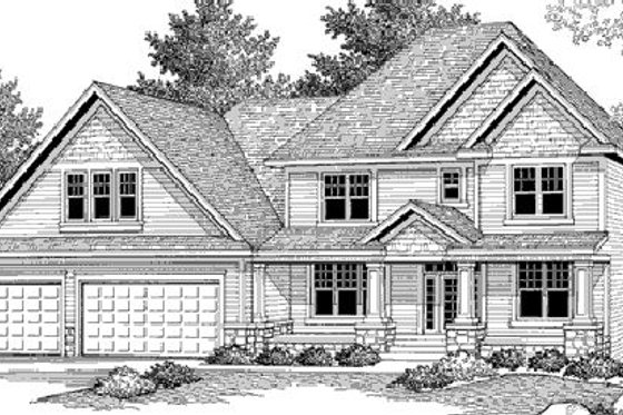 Exterior - Other Elevation for Country House Plan #51-222 - 3 bed, 2.5 bath