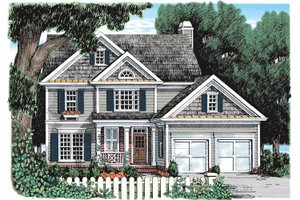 Exterior - Front Elevation 4 for Country House Plan #927-820 - 4 bed, 3 bath