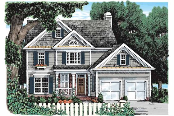 Exterior - Front Elevation 4 for Country House Plan #927-820 - 4 bed, 3 bath