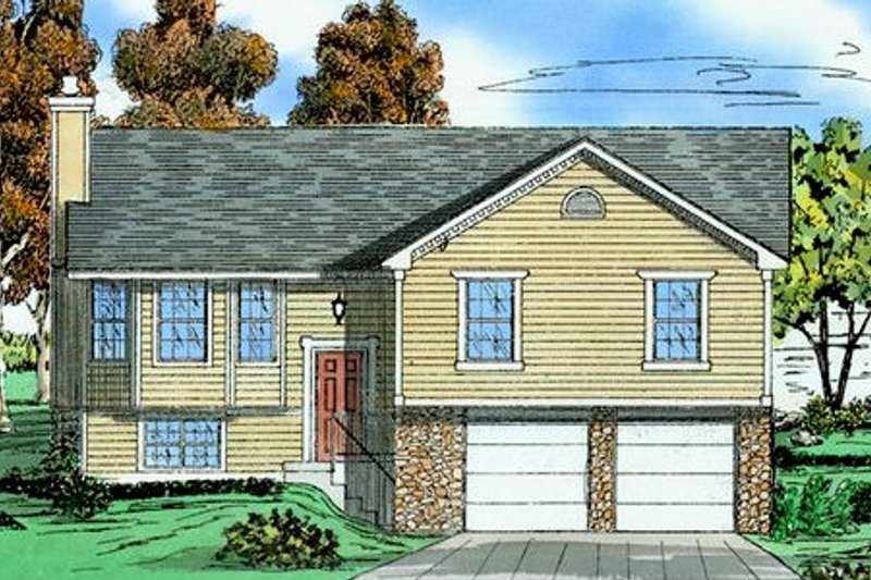 House Blueprint - Modern Exterior - Front Elevation Plan #405-170