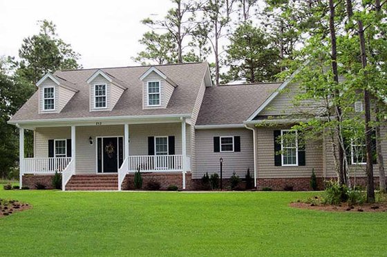 Exterior - Front Elevation 4 for Country House Plan #21-190 - 3 bed, 2 bath