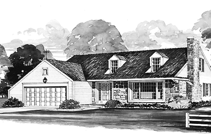 Home Plan - Colonial Exterior - Front Elevation Plan #72-496