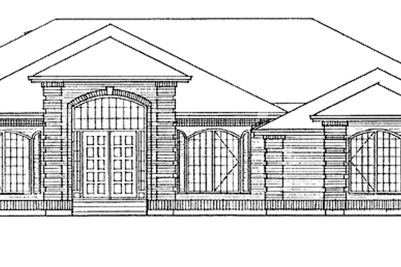 House Plan Design - Mediterranean Exterior - Front Elevation Plan #47-774