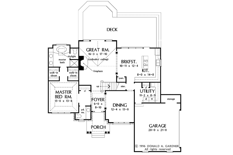 Dream House Plan - Floor Plan - Main Floor for Traditional House Plan #929-493 - 3 bed, 2.5 bath