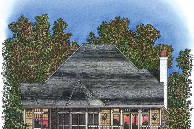 Dream House Plan - Exterior - Rear Elevation for Victorian House Plan #1016-92 - 3 bed, 2.5 bath