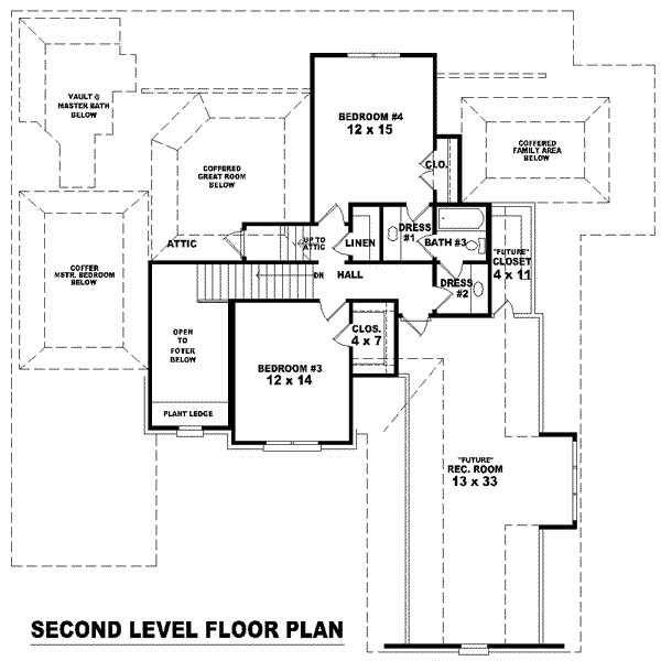 European Floor Plan - Upper Floor Plan #81-1582