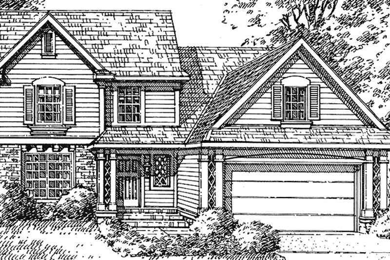 House Plan Design - Country Exterior - Front Elevation Plan #320-1418